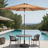 Parasol de plage personnalisé imprimé, grand format, avec structure robuste et résistante, protection solaire et anti-UV pour extérieur et patio
