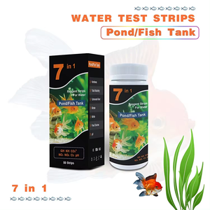 Tiras precisas de prueba de calidad del agua 8 en 1 Kit de prueba de acuario Tiras de prueba de tanque de peces para amoníaco PH Nitrato de alcalinidad total - Product Image 2