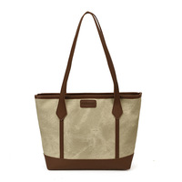 Sac fourre-tout en cuir PU pour femme, grande capacité, sac à bandoulière décontracté avec fermeture éclair, idéal pour les trajets quotidiens et l'université, vente en gros