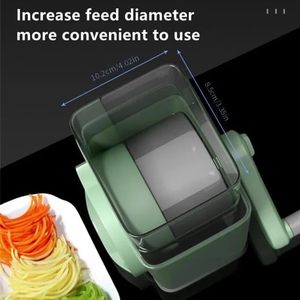 Kitchen Tools & Gadgets <b>Vegetable</b> Cutter Potato Cutter Utensils 3-1 Multifunctional Steel <b>Chopper</b> Shredder Manual Roller Grater - Product Image 5
