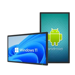 Siêu thị trung tâm mua sắm cửa hàng bán lẻ xe buýt 21.5 inch Android cửa hàng Màn hình hiển thị quảng cáo LCD