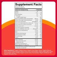 Gommes multivitaminées pour enfants, oméga 3, vitamines D3, C, B12, B6, vitamine A, K et zinc, sans gluten, trois saveurs de fruits