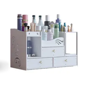Çekmeceli Modern makyaj organizatör güzellik ruj fırçası saklama kutusu klasik ekran kutusu ev koruma