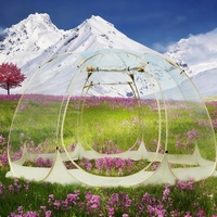 Tente dôme luxueuse personnalisable avec logo, pour une personne, spacieuse, transparente, portable, pour jardin, igloo, 3-4 personnes, ouverture rapide, camping