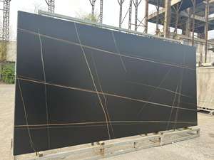 Magazzino disponibile Launerd oro nero opaco grandi dimensioni 1600*3200 sinterizzato pietra per <span class=keywords><strong>tavolo</strong></span> <span class=keywords><strong>parete</strong></span> <span class=keywords><strong>cucina</strong></span> - Product Image 4