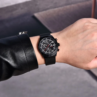 Orologio al Quarzo BENYAR alla Moda per Affari, Nuovo Orologio Casual con Cinturino in Maglia Milanese, Vetro Zaffiro, Calendario, Impermeabile, da Uomo BY-5200