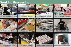 Material de Construcción de Guangdong, Película de PVC Elástica 3D con Diseño de Árbol y Pájaro, Techo Falso para Techo de Ascensor - Product Image 3