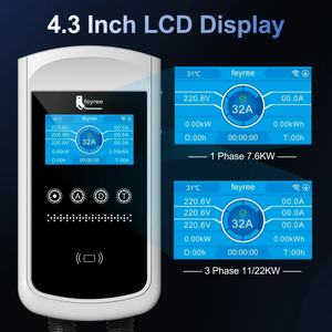 Cargador de Vehículos Eléctricos DLB de 7kW 32A Monofásico con Conector de Carga NACS para Autos, Estación de Carga Doméstica, Control Inteligente por Aplicación AC - Product Image 4