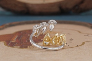 Bague en or 14 carats de qualité supérieure avec diamant créé en laboratoire pour femme, certifiée IGI, bague en diamant synthétique, bijoux fins, cadeau de fiançailles, cadeau de mariage - Product Image 4