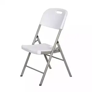 Оптовая продажа дешевых пластиковых складных стульев для сада, белого/черного цвета, для вечеринок, свадеб