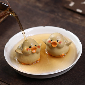 Yixing Zisha <b>Tea</b> Pet Duck Sculpture Little Fat Duck Ceramic Creative <b>Tea</b> Table Accessory Cute Cartoon <b>Tea</b> <b>Set</b> Decor - Product Image 3