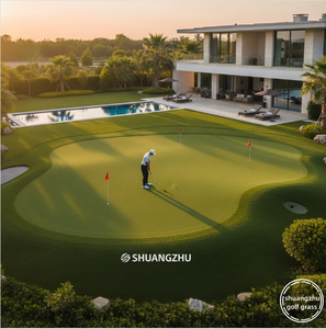 Gazon synthétique de haute qualité personnalisé pour terrain de golf, gazon vert en rouleau, gazon d'intérieur et d'extérieur, vente directe d'usine - Product Image 5