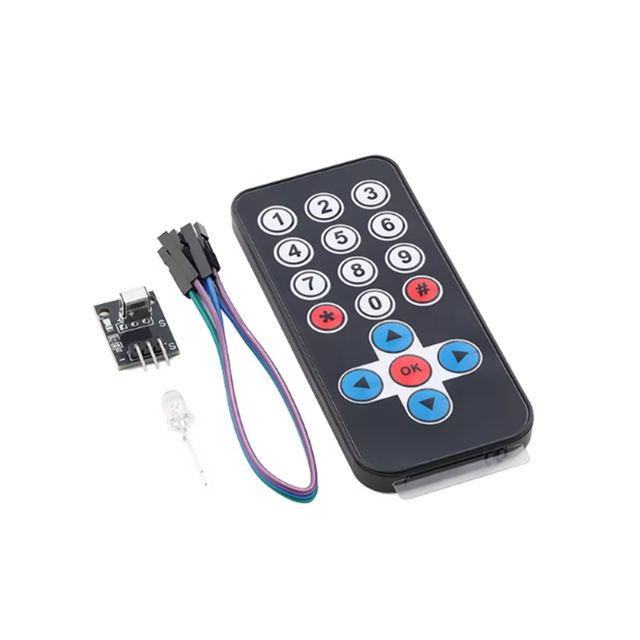 XLW 17-key/SCM Infrared Remote Control Wireless Bluetooth MP3 Decoder Board Module Receiver Head HX1838+NEC
