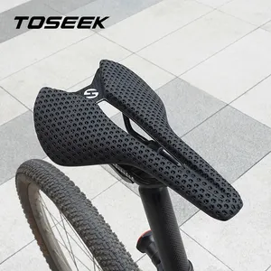 TOSEEK TS218-3D הדפסת אוכף פחמן אוכף כביש אופני כרית נוחה מפעל אופני 3D מודפס מושב