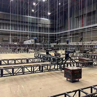 Mur vidéo de concert Support en aluminium botte de toit de scène pour la publicité éclairage équipement DJ treillis de scène de toit