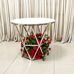 Ventas directas de FURUN, mesa de Pastel de Bodas de acero inoxidable de alta calidad, decoraciones de mesa de cristal elegantes, centros de mesa para bodas - Product Image 2