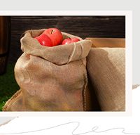 Sac de pommes de terre en toile de jute sacs de course grands sacs de jute naturels pour enfants adultes sac de fermeture d'épaule à poignée de corde écologique réutilisable