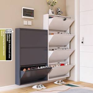 Armoire à chaussures rabattable basculante pour porche de couloir d'entrée de maison étagère à chaussures suspendue multicouche meubles de maison - Product Image 1