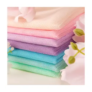 36A 100% polyester lưới vải tuyn vải trong suốt đan net chất lượng cao váy cưới lót vải