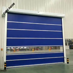 Modern Design High-Speed Steel Automatic Roll-Up Door PVC Fast Roller Shutter with Thermal Insulation Push Pull Open for Garages