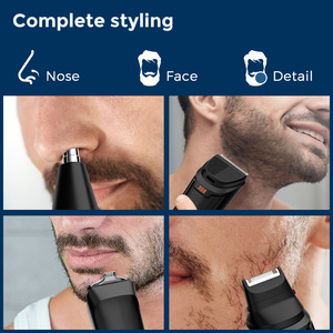 Juego de cortapelos 5 en 1 con pantalla digital, cuchilla de acero inoxidable, batería de litio recargable para hombres - Product Image 4