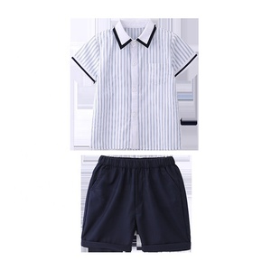 British <strong>Style</strong> Fashion Strips T-shirts and Shorts Summer Sleeves Primary <strong>Kindergarten</strong> Performance Garments <strong>School</strong> <strong>Uniforms</strong> - Product Image 2