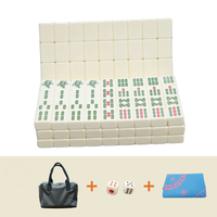 Jeu de Mahjong de voyage portable moderne personnalisé en mélamine durable de 30 mm pour 4 joueurs