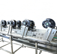 Séchoir à air commercial en acier inoxydable avec convoyeur pour l'élimination de l'eau des surfaces des légumes, des fruits et des aliments