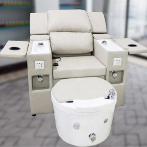 Recliner Manicure and Pedicure Chair Black Professional for Nail Salon 110V/220V - Product Image 2