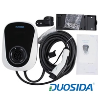Nouvelle station de recharge pour véhicules électriques AC DUOSIDA Direct 7KW 11KW 22KW Type 2 avec contrôle par application, murale, fabriquée dans le Jiangsu