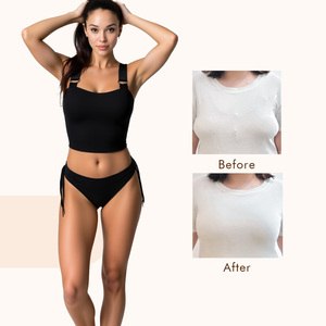 Bralette en soie glacée sans couture pour femmes sans fil soutien-gorge haut court No Show motif solide plaine Camiseta Sin Mangas soutien-gorge Shapewear Lingerie - Product Image 2