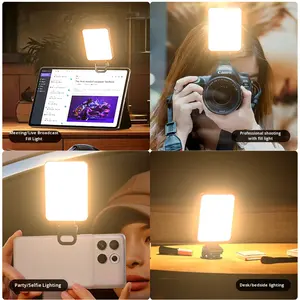 Clip de luz de relleno LED recargable magnético, luz de Selfie, luz de vídeo LED portátil para teléfono, transmisión en vivo, VLOG, fotografía <span class=keywords><strong>TikTok</strong></span> - Product Image 5