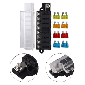 Bloco de Distribuição de Fusíveis em Linha de 8 Vias com Tampa - Product Image 6