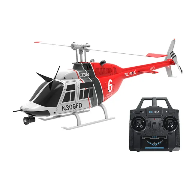 1/33 C138 RC Helicopter with Camera 2.4G 6CH Remote Control Aircraft Altitude Hold Optical Flow Positioning Kids Adults Gift