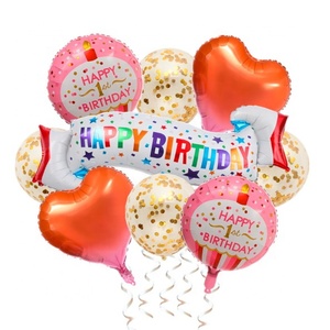 9 pezzi palloncini di buon <span class=keywords><strong>1</strong></span> ° <span class=keywords><strong>compleanno</strong></span> <span class=keywords><strong>Set</strong></span> di palloncini di alluminio palloncino sfondo decorazione festa del bambino - Product Image 4