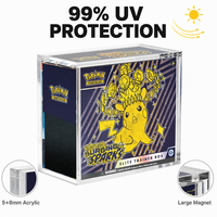 Super promotion de septembre : Boîte d'entraînement Elite en acrylique résistante aux UV à 99 % avec protection magnétique puissante – Étui en acrylique pour ETB