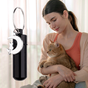 Evcil hayvan vazosu toptan anahtarlık külleri anahtarlık köpekler külleri sake sake kremasyon takı paslanmaz çelik evcil hayvan vazosu s kolye Pet anıt - Product Image 5