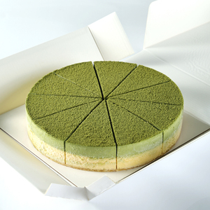 Gâteau au fromage double couche surgelé saveur chocolat matcha 8 pouces 850g, faible en gras, avec flocons de chocolat, pour la vente au détail et en gros - Product Image 6