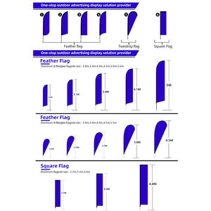 Banderas de Plumas Promocionales Personalizadas, Banderas Colgantes para Playa, de Poliéster Impermeable, Ecológicas, Portátiles, para Agencias de Viajes - Product Image 4