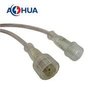 Panneau d'éclairage solaire Led Side 3PIN Fiche mâle M12 moulé 22/24AWG Câble de connecteur étanche 2A