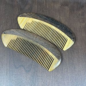Sandalwood Half Moon <b>Comb</b> Large Durable <b>Hair</b> Styling <b>Comb</b> For Women Children Adults Home Use - Product Image 2