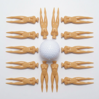 Tee de golf en plastique ABS 70 mm, motif femme nue, cadeau fantaisie amusant pour golfeur, accessoire d'entraînement