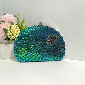 New Design Wholesale Luxury Retro Square Silk Eco-Friendly Ladies Evening Clutch Bags Fashion <b>Wedding</b> Party <b>Handbag</b> - Product Image 2