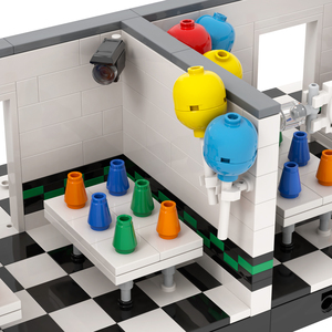 MOC1472 FNAF Gece Yarısı Ayı Seti <span class=keywords><strong>2</strong></span> Sol Oda Tuvalet Mini Diy Yapım Bloğu Setleri Eğitici Çocuk Oyuncakları - Product Image 5