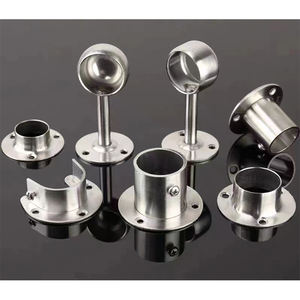 Support <span class=keywords><strong>de</strong></span> <span class=keywords><strong>fixation</strong></span> moderne en acier inoxydable pour tringle <span class=keywords><strong>de</strong></span> penderie, avec embout <span class=keywords><strong>de</strong></span> <span class=keywords><strong>fixation</strong></span> pour rail, pour clôture <span class=keywords><strong>de</strong></span> piscine, porte <span class=keywords><strong>de</strong></span> chambre, porte fixe - Product Image 1