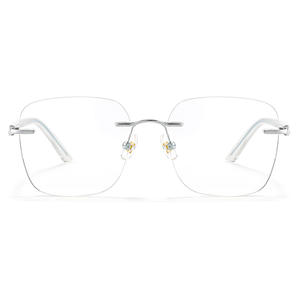 Gafas Geométricas sin Montura Mirror One 88562 con Lentes Acrílicas y Protección Contra Luz Azul Unisex - Product Image 1