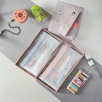 Étui à crayons en cuir PU créatif de grande capacité, 20cm x 5, porte-stylos multifonctionnel pour étudiants, fournitures scolaires, organisateur