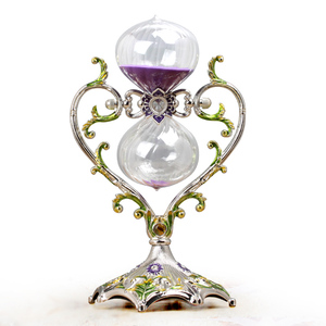 <span class=keywords><strong>Sablier</strong></span> en métal de grande taille en forme de cœur de style européen, rotation d'<span class=keywords><strong>une</strong></span> <span class=keywords><strong>heure</strong></span>, <span class=keywords><strong>sablier</strong></span> pour mariage, décoration - Product Image 3