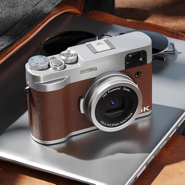 Sonida 2024 Wifi 5K Retro Digital Camera Compact Mirrorless 48 Million Pixels for Vlogging TF Card 2024 Photo Video Camera