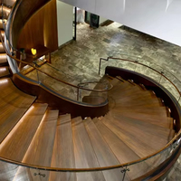 Escalier en colimaçon en acier et fer forgé, norme australienne, avec garde-corps en verre moderne, installation DIY, pour grenier intérieur en métal